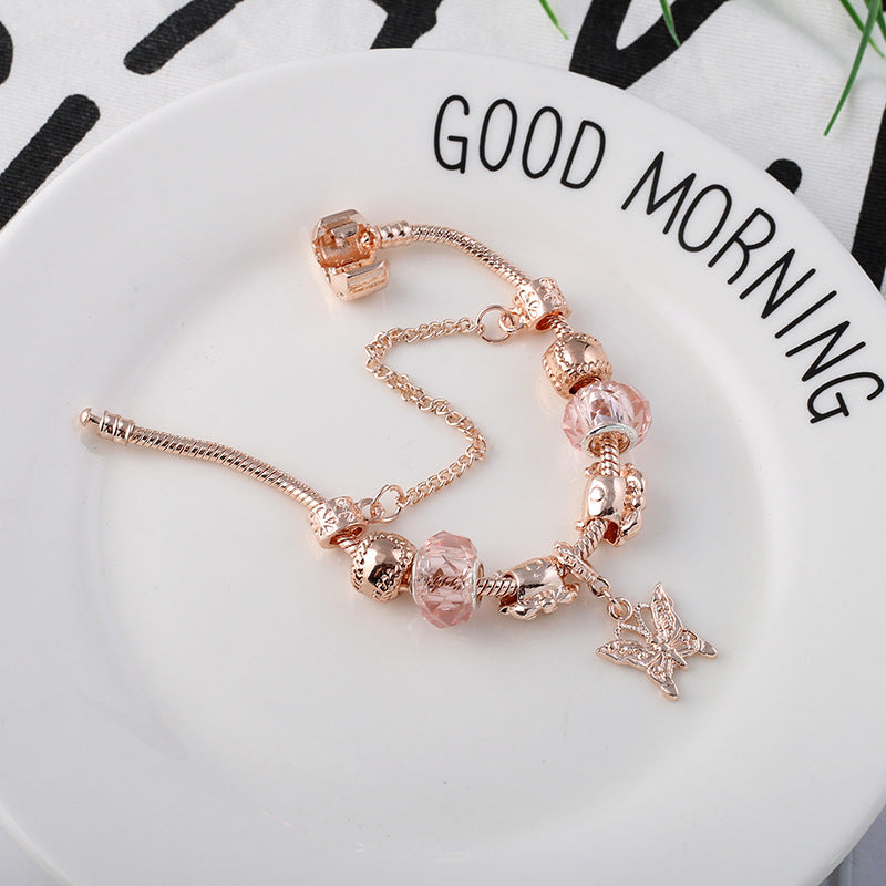 Rose Gold Butterfly Bracelet – True-to-Size Lengths