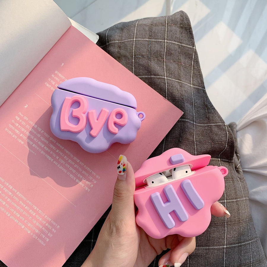 Cute Cloud AirPods Case – Soft Silicone, 1st & 2nd Gen