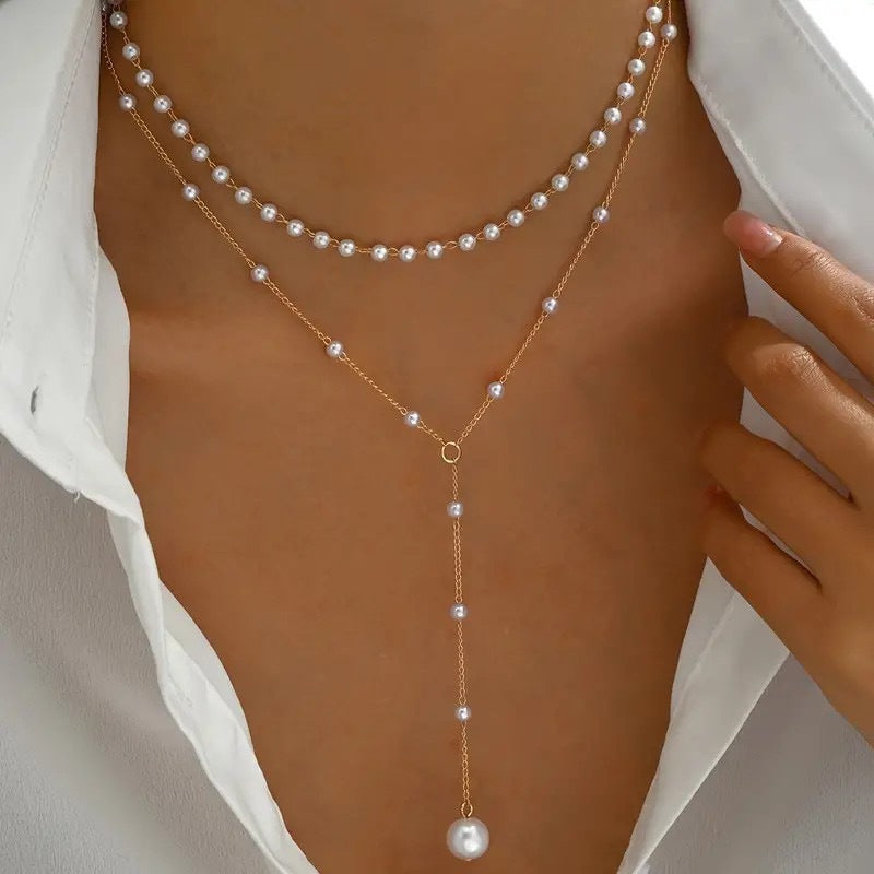 Double Layer Pearl Necklace – Effortlessly Elevate Your Style
