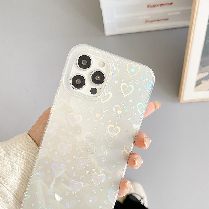 Laser Heart iPhone Case – Protect Your Phone in Colorful Style