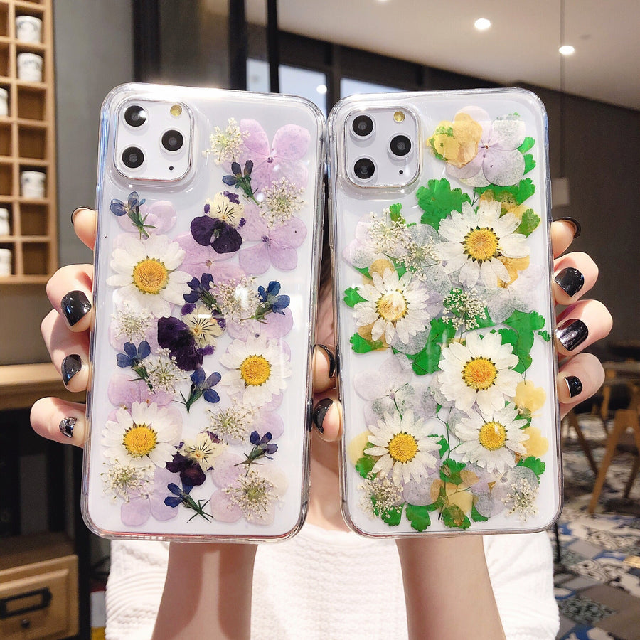 Unique Preserved Flower iPhone Case – Safeguard Your Phone with Nature's Beauty