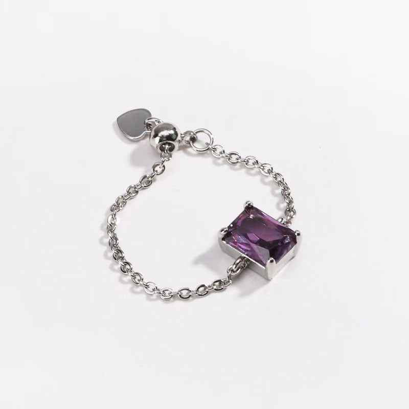 Adjustable Micro-paved Diamond Ring For Women